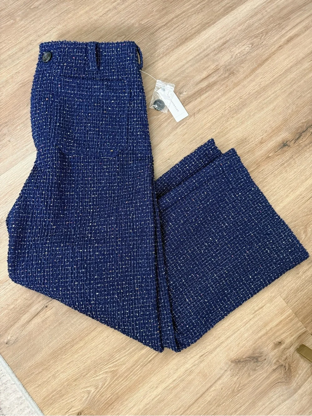 NWT Maeve Tweed Button Front Vest (M) & Matching Colette Cropped Pants (28)